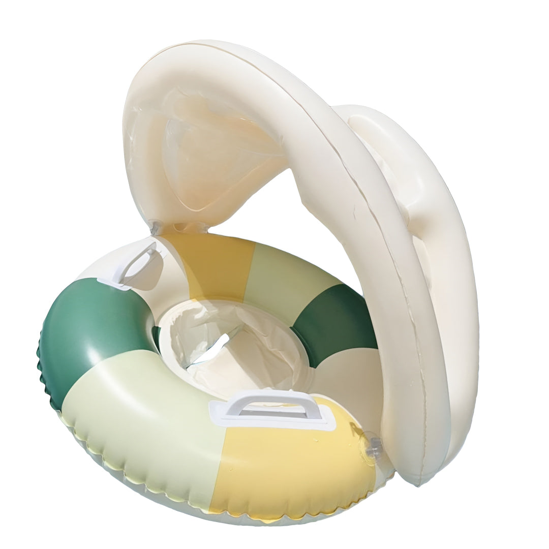 Pool Float Summer Inflatable Baby Swim Ring Sun Canopy