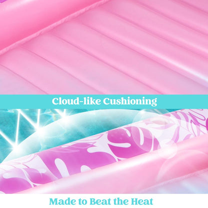 Pool Float Tanning Lounger Inflatable Sunbathing Bed