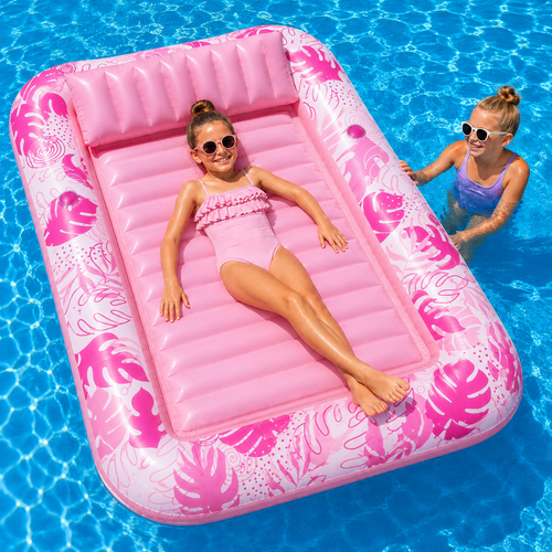 Pool Float Tanning Lounger Inflatable Sunbathing Bed