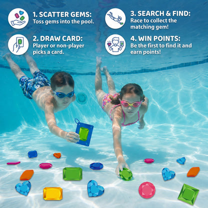 Pool Toys Diving Treasure Hunt Underwater Game Set