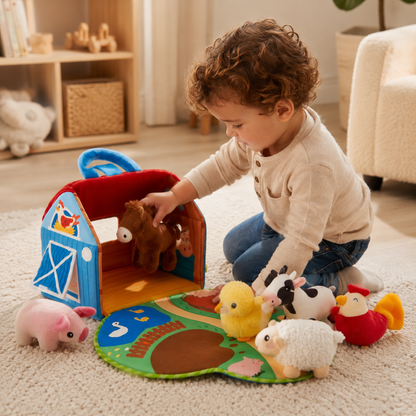 Educational Toys Farm Animal Playset Toddler Barn Toy