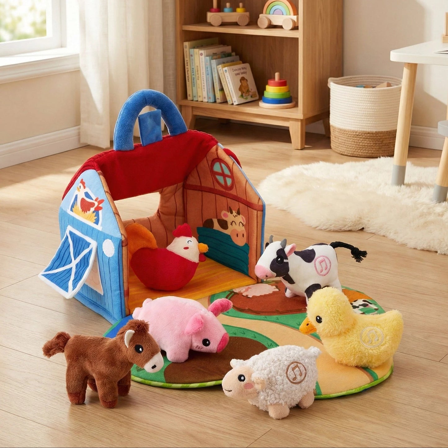 Educational Toys Farm Animal Playset Toddler Barn Toy