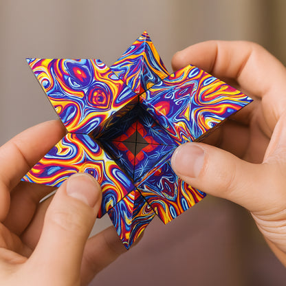 Puzzle Toy Magnetic Shape Shifting Cube Geometry Brain Teaser