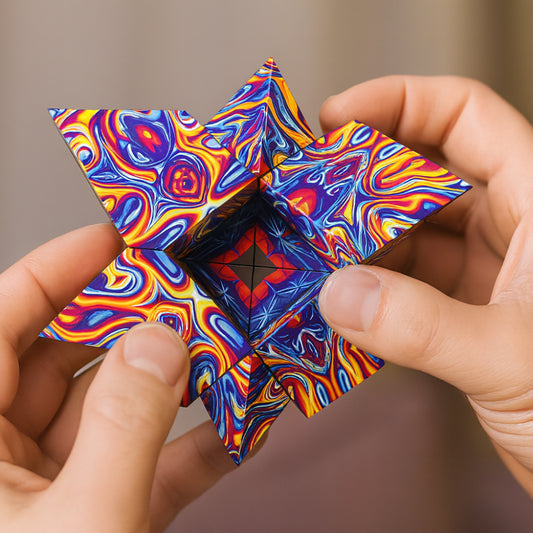 Puzzle Toy Magnetic Shape Shifting Cube Geometry Brain Teaser
