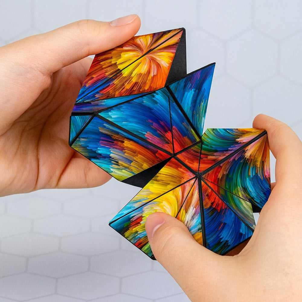 Puzzle Toy Magnetic Shape Shifting Cube Geometry Brain Teaser