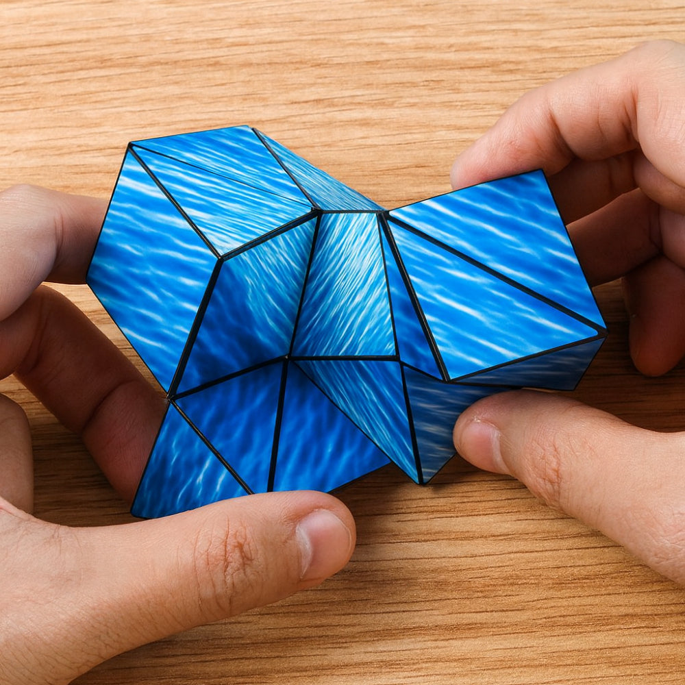 Puzzle Toy Magnetic Shape Shifting Cube Geometry Brain Teaser