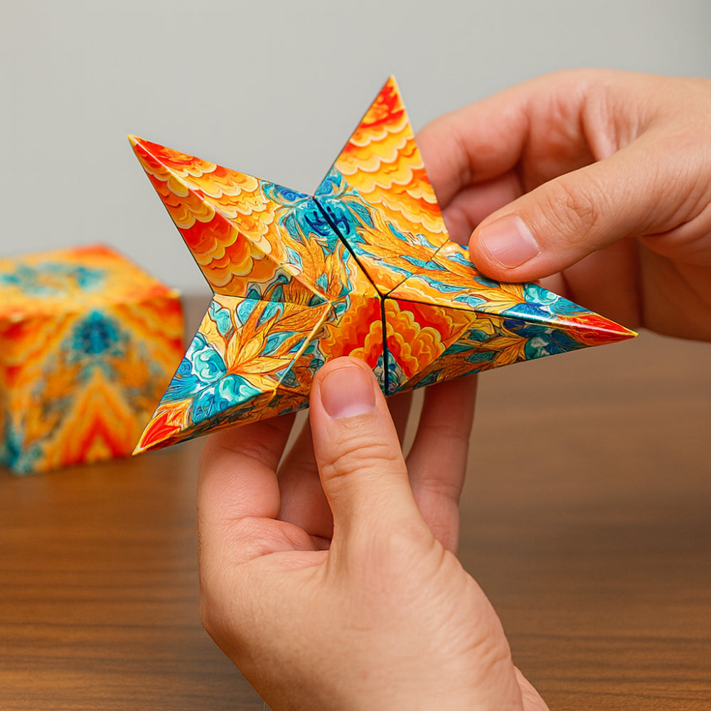 Puzzle Toy Magnetic Shape Shifting Cube Geometry Brain Teaser