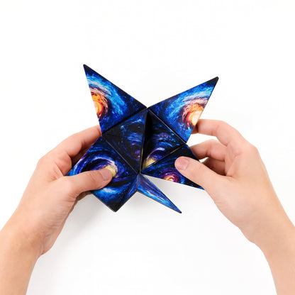 Puzzle Toy Magnetic Shape Shifting Cube Geometry Brain Teaser