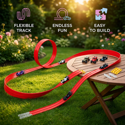 Race Track Toy Flexible Car Racing Loop Building Play Set