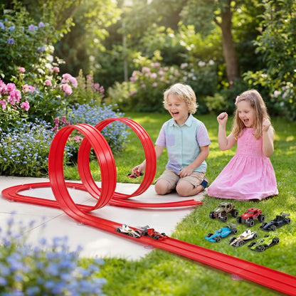 Race Track Toy Flexible Car Racing Loop Building Play Set