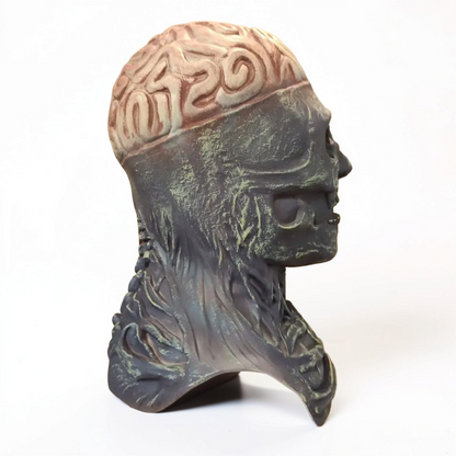 Realistic Skull Mask Brain Detail Hat Costume Mask