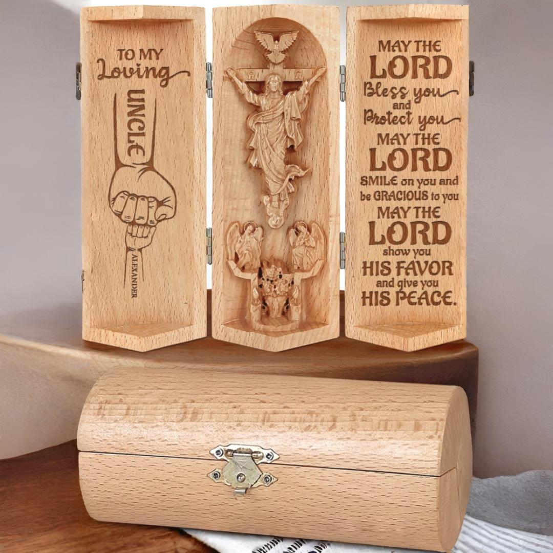 Religious Statue Personalized Wooden Gift Wooden Sculpture