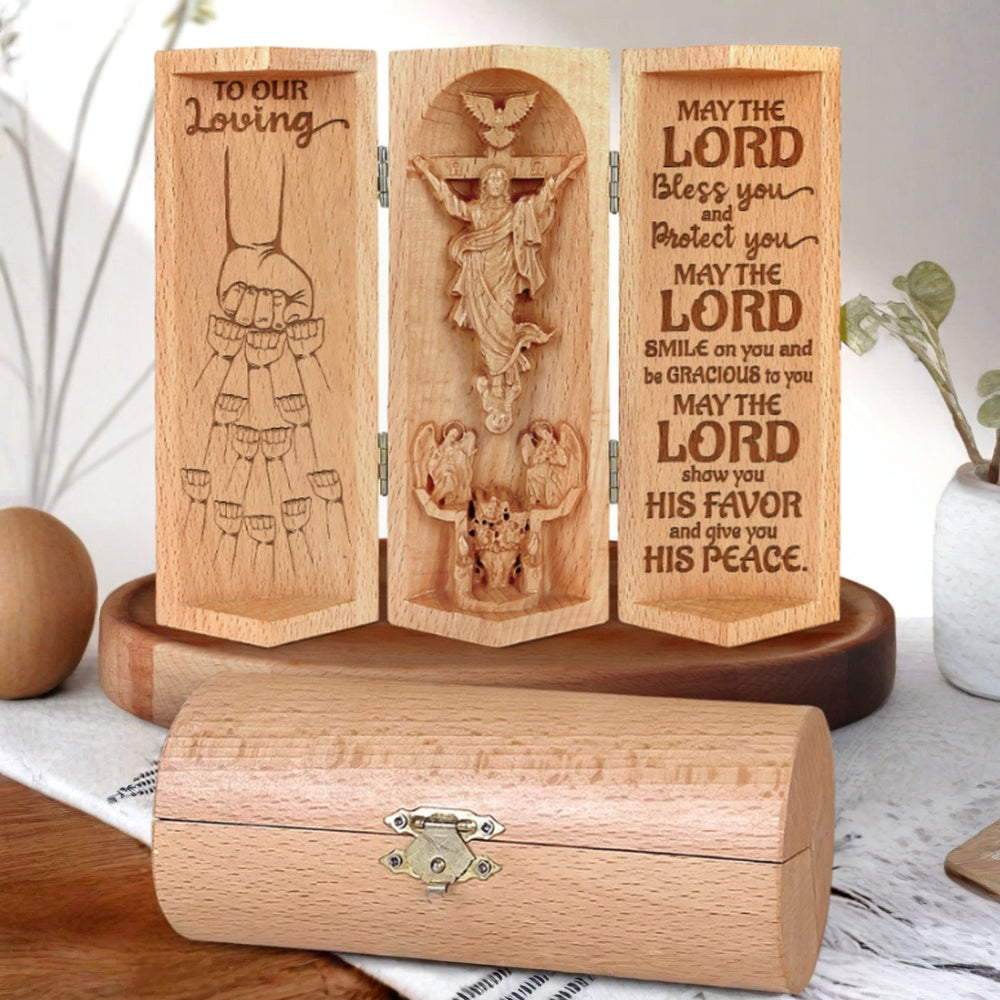 Religious Statue Personalized Wooden Gift Wooden Sculpture