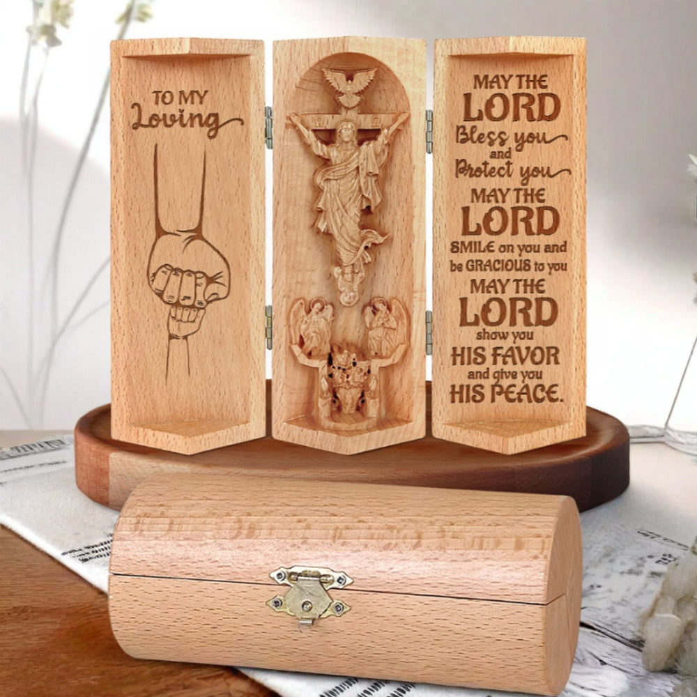Religious Statue Personalized Wooden Gift Wooden Sculpture
