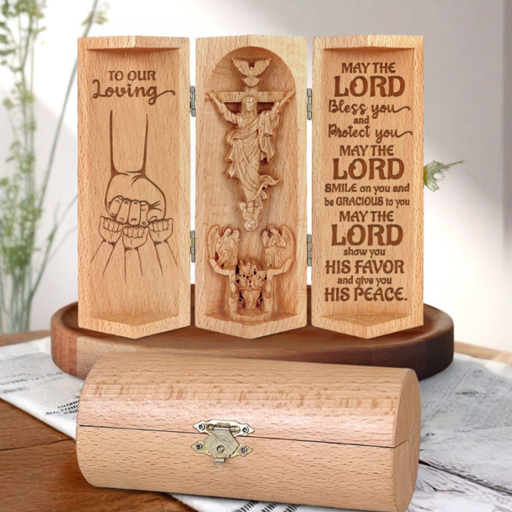 Religious Statue Personalized Wooden Gift Wooden Sculpture