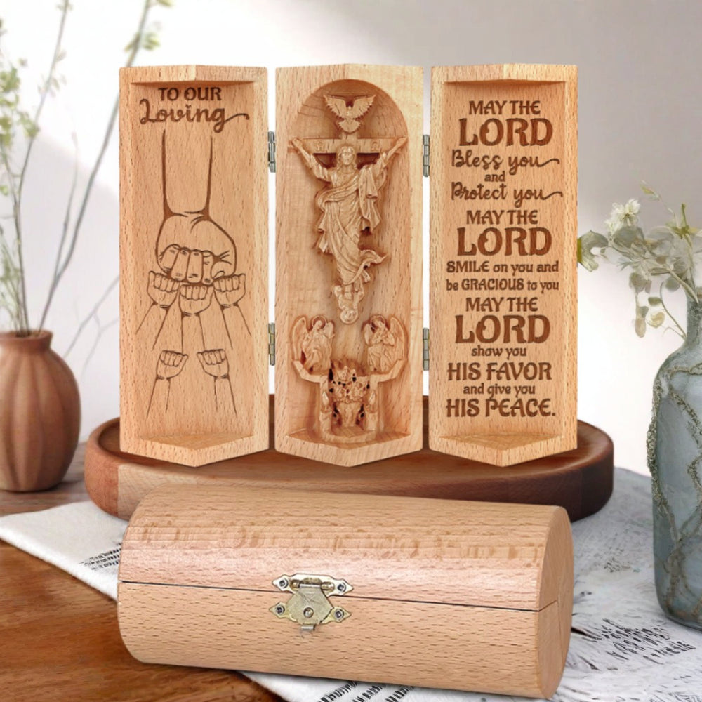 Religious Statue Personalized Wooden Gift Wooden Sculpture
