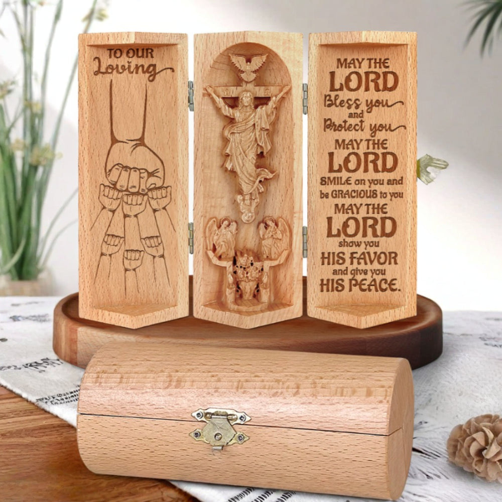 Religious Statue Personalized Wooden Gift Wooden Sculpture