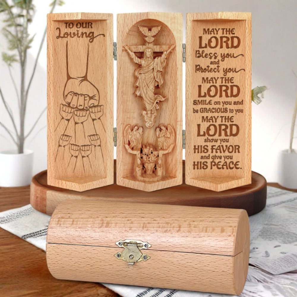 Religious Statue Personalized Wooden Gift Wooden Sculpture