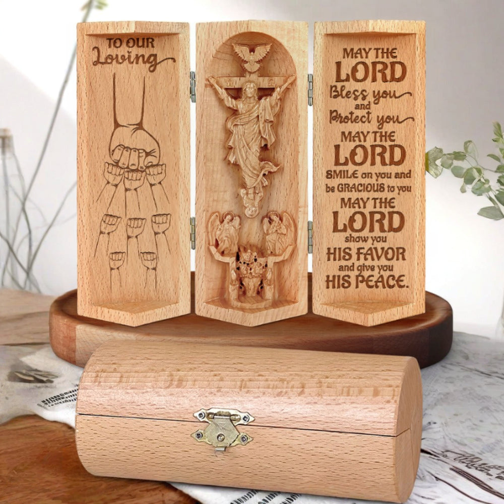 Religious Statue Personalized Wooden Gift Wooden Sculpture