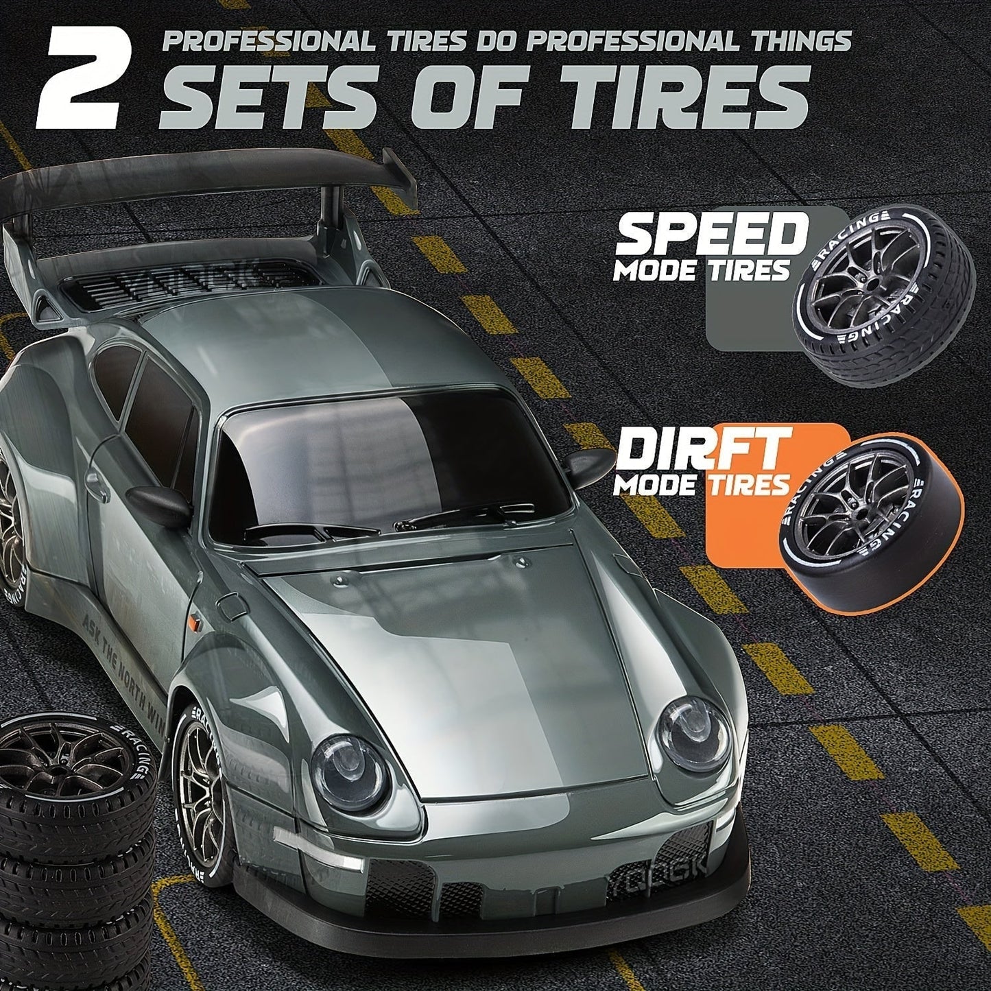 Remote Control Car RC Drift Racing Toy Rechargeable Battery