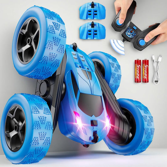 Remote Control Car Stunt Double Sided Flip LED