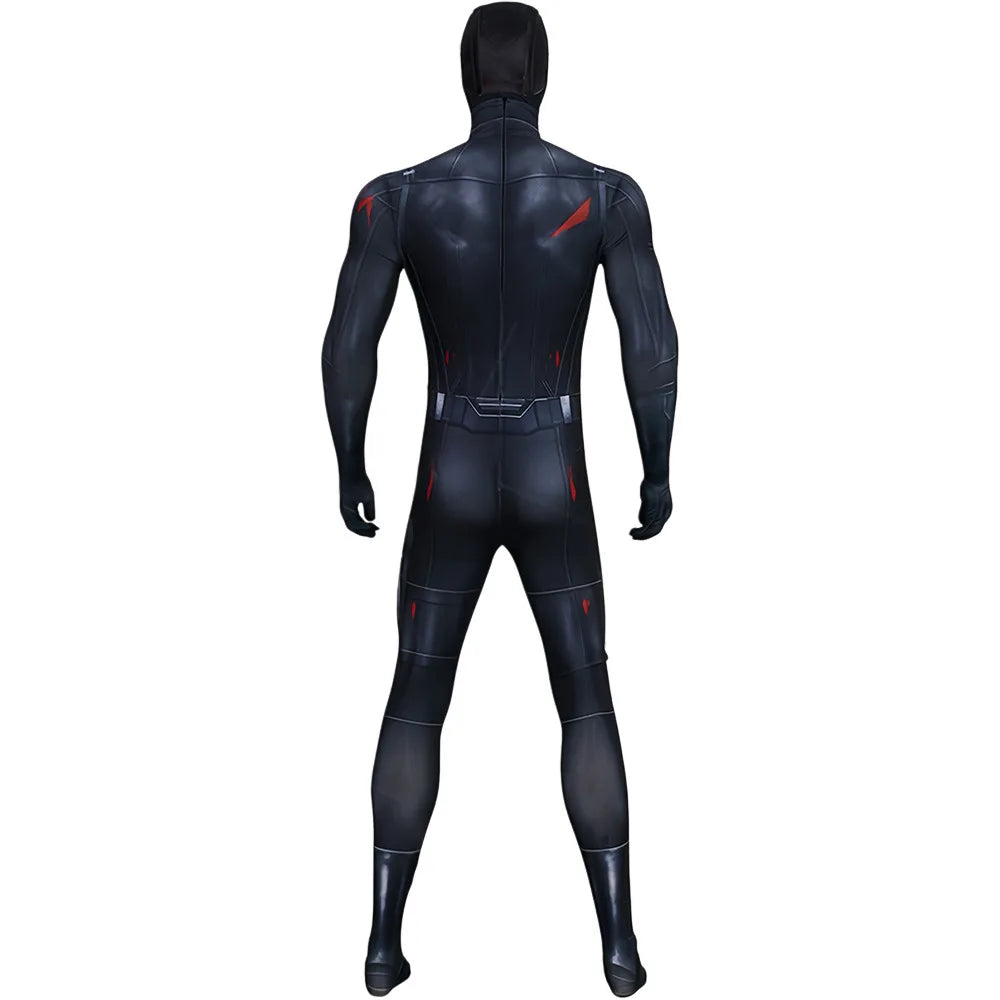 Halloween-Kostüme Superheldenanzug Erwachsene Schwarz Stretch-Design