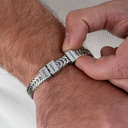 Father's Day Bracelet Personalized Dad Link Chain Gift