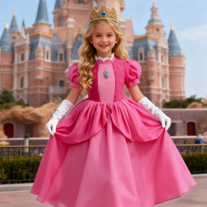 Halloween Costumes Princess Dress Set Dress Crown Accessories