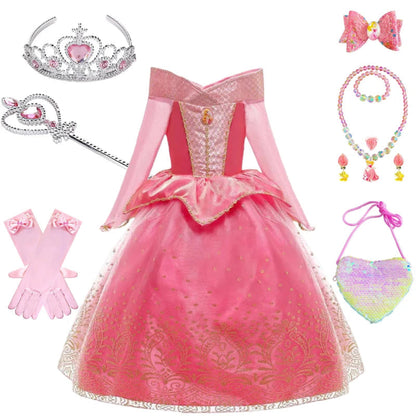Costumi di Halloween Vestito da Principessa Accessori per Ragazze Festa