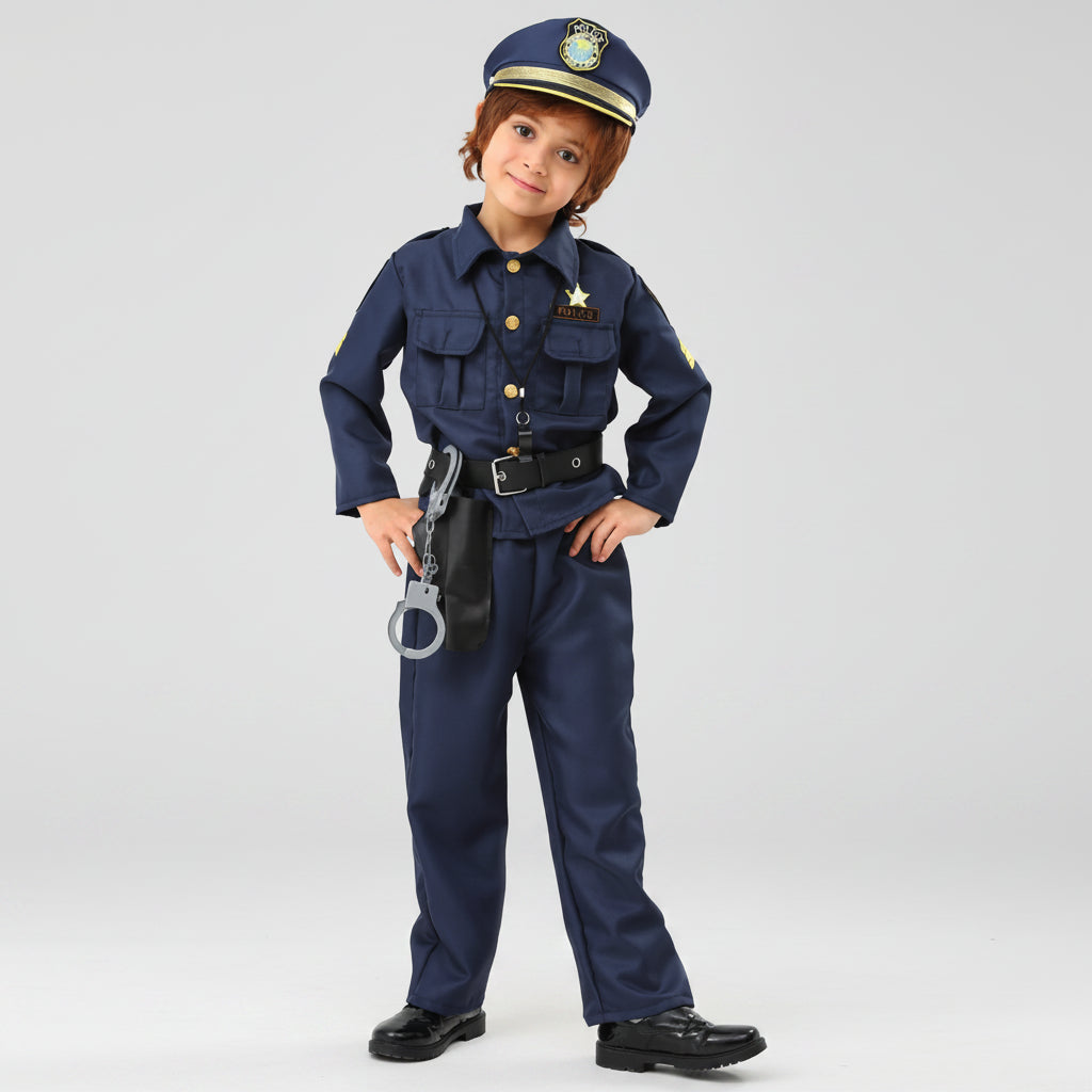 Halloween-Kostüme Kinder Polizist Rollenspiel Outfit Set