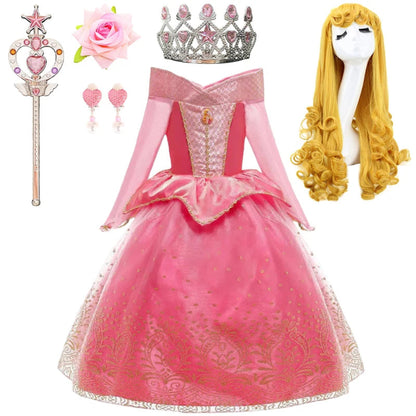 Costumi di Halloween Vestito da Principessa Accessori per Ragazze Festa