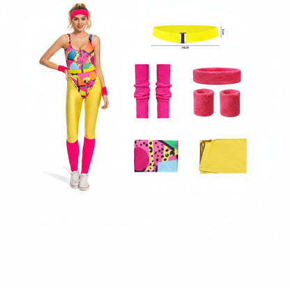 Costumi di Halloween Set Accessori Abbigliamento Neon per Allenamento