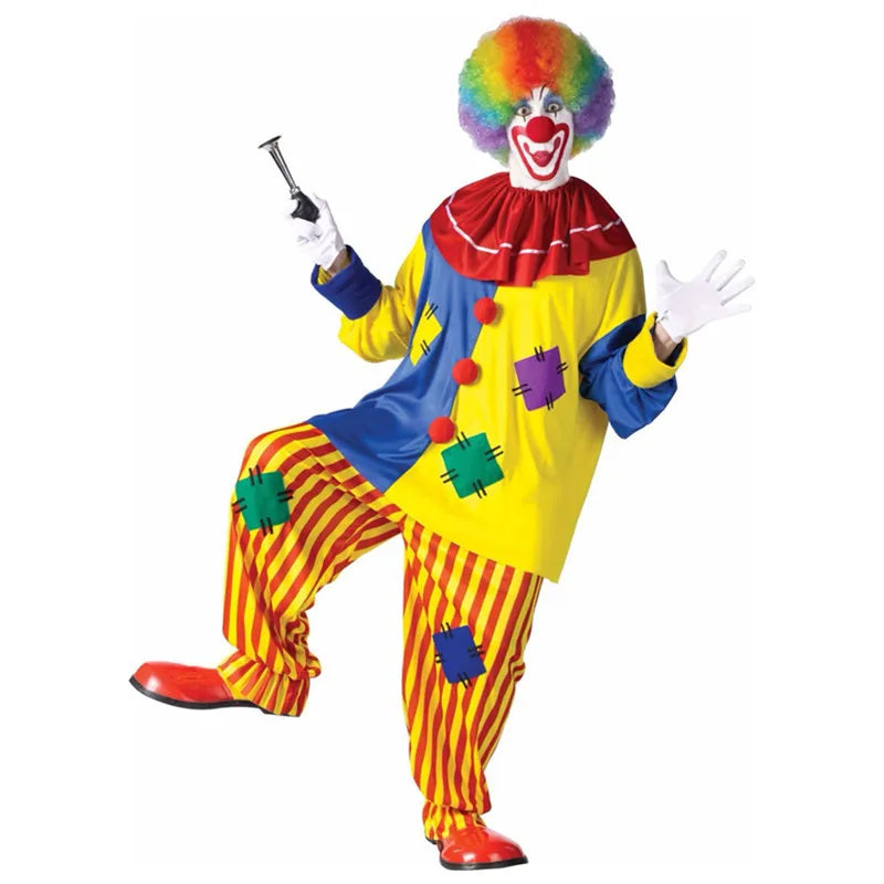 Halloween Costume Adult Circus Clown Performer Set