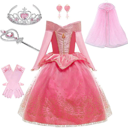 Costumi di Halloween Vestito da Principessa Accessori per Ragazze Festa