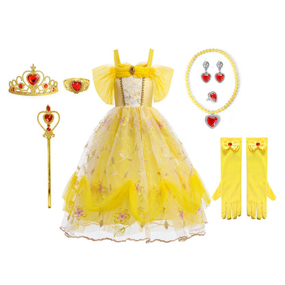 Costumi di Halloween per bambine con accessori per vestito da principessa
