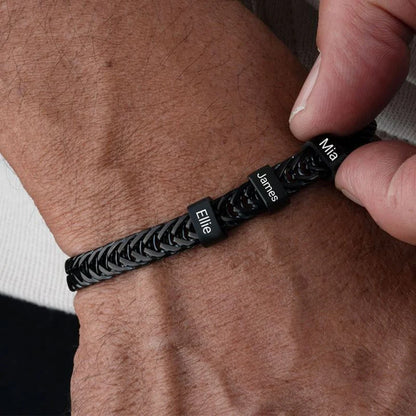 Father's Day Bracelet Personalized Dad Link Chain Gift
