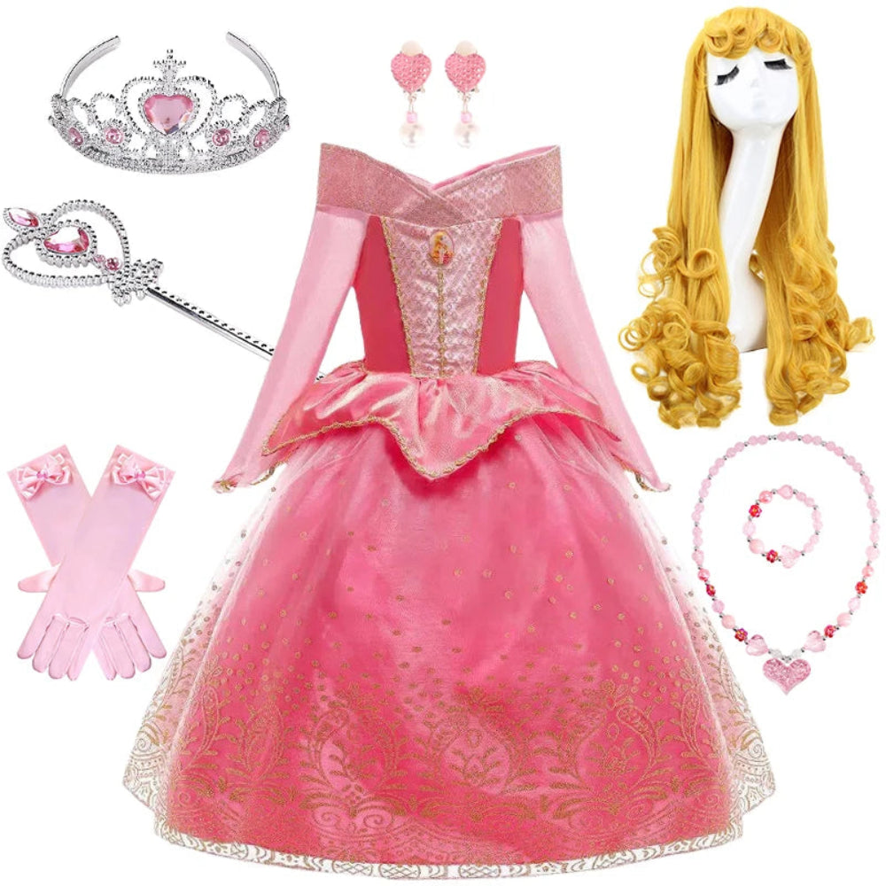 Costumi di Halloween Vestito da Principessa Accessori per Ragazze Festa