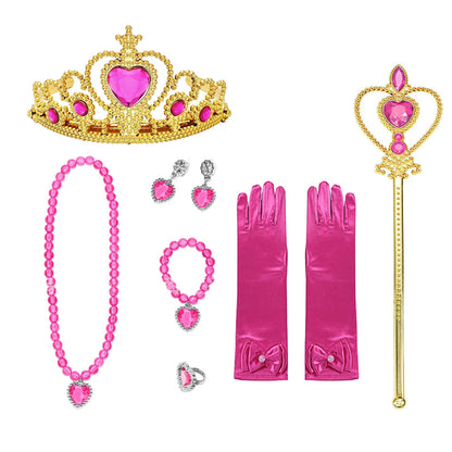 Halloween Costumes Princess Dress Set Dress Crown Accessories