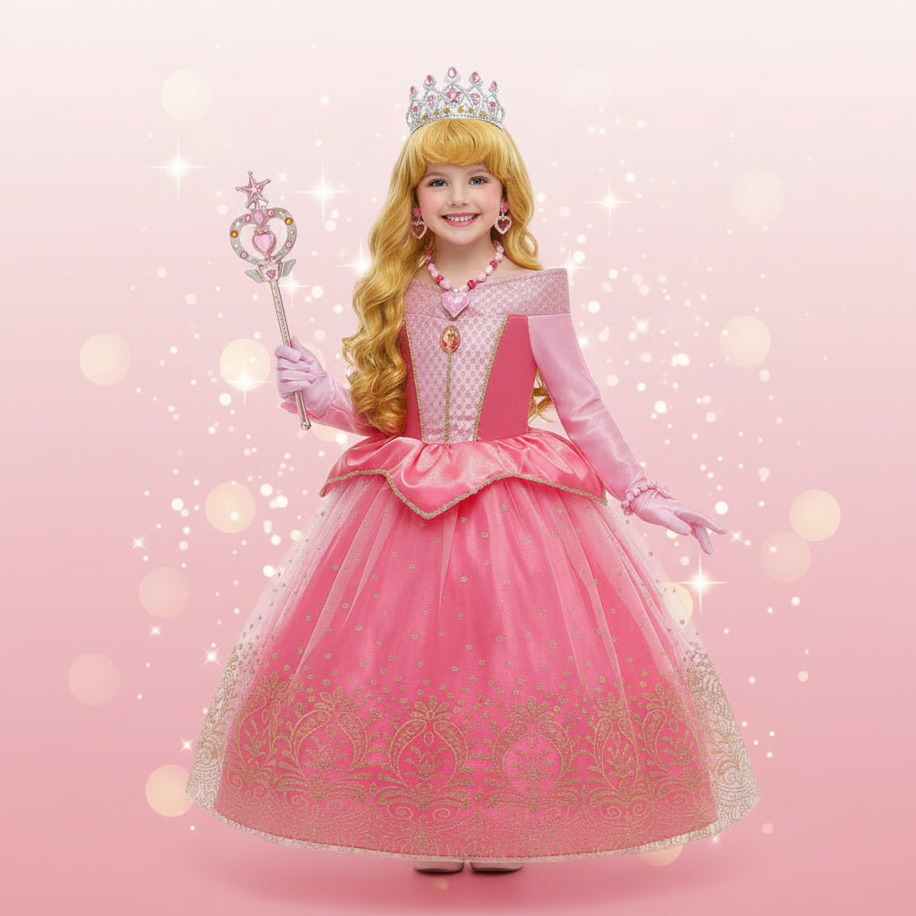 Costumi di Halloween Vestito da Principessa Accessori per Ragazze Festa