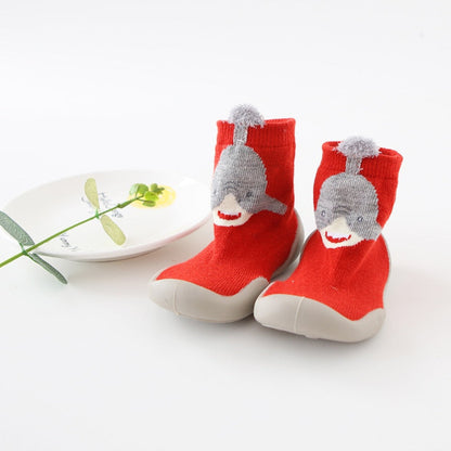 Baby Walking Shoes Non Slip Knit Upper Soft Sole