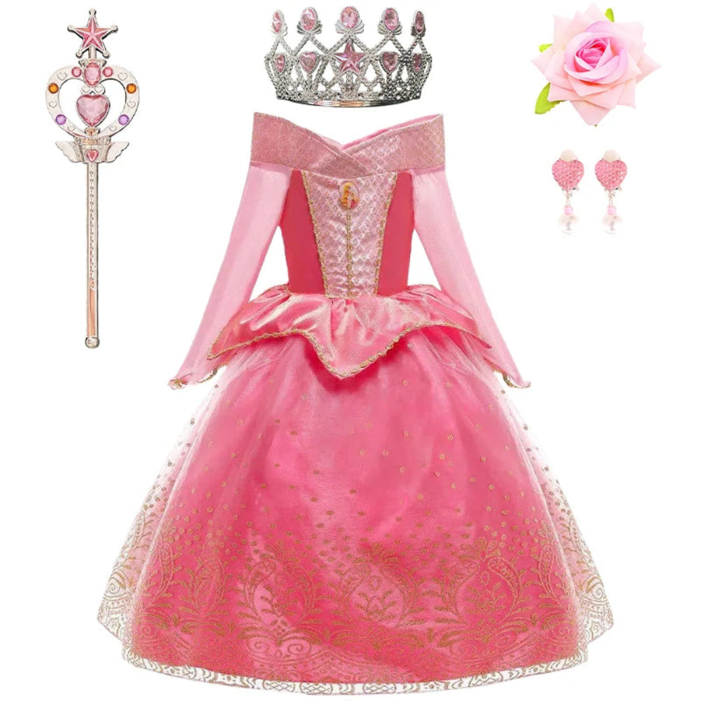 Costumi di Halloween Vestito da Principessa Accessori per Ragazze Festa