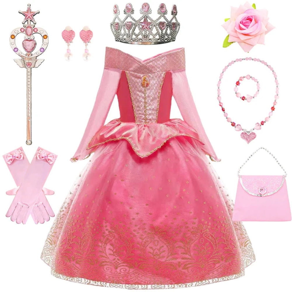 Costumi di Halloween Vestito da Principessa Accessori per Ragazze Festa