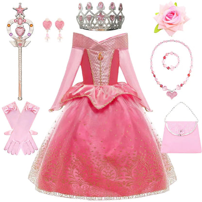 Costumi di Halloween Vestito da Principessa Accessori per Ragazze Festa