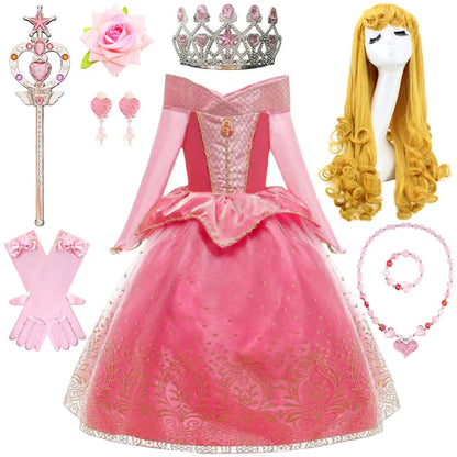 Costumi di Halloween Vestito da Principessa Accessori per Ragazze Festa