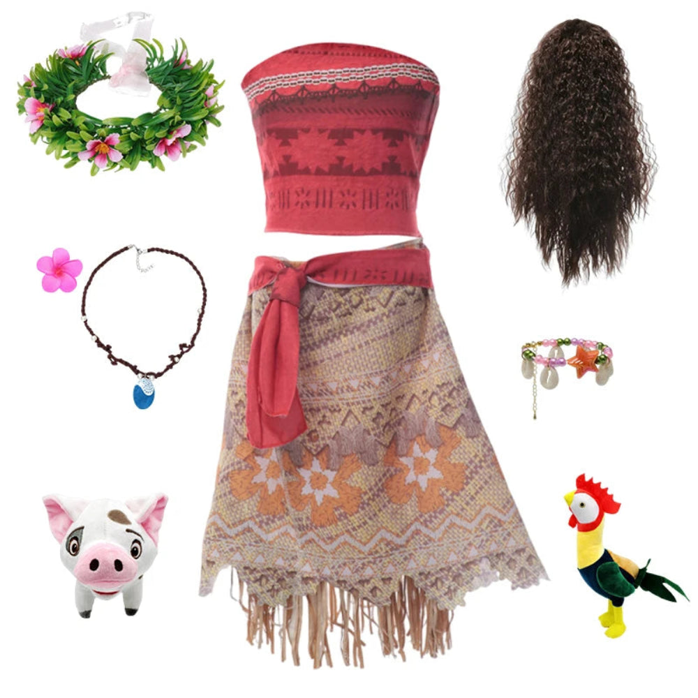 Halloween-Kostüme Mädchen Kostümset Oberteil Accessoires