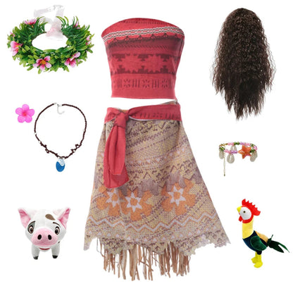 Halloween-Kostüme Mädchen Kostümset Oberteil Accessoires