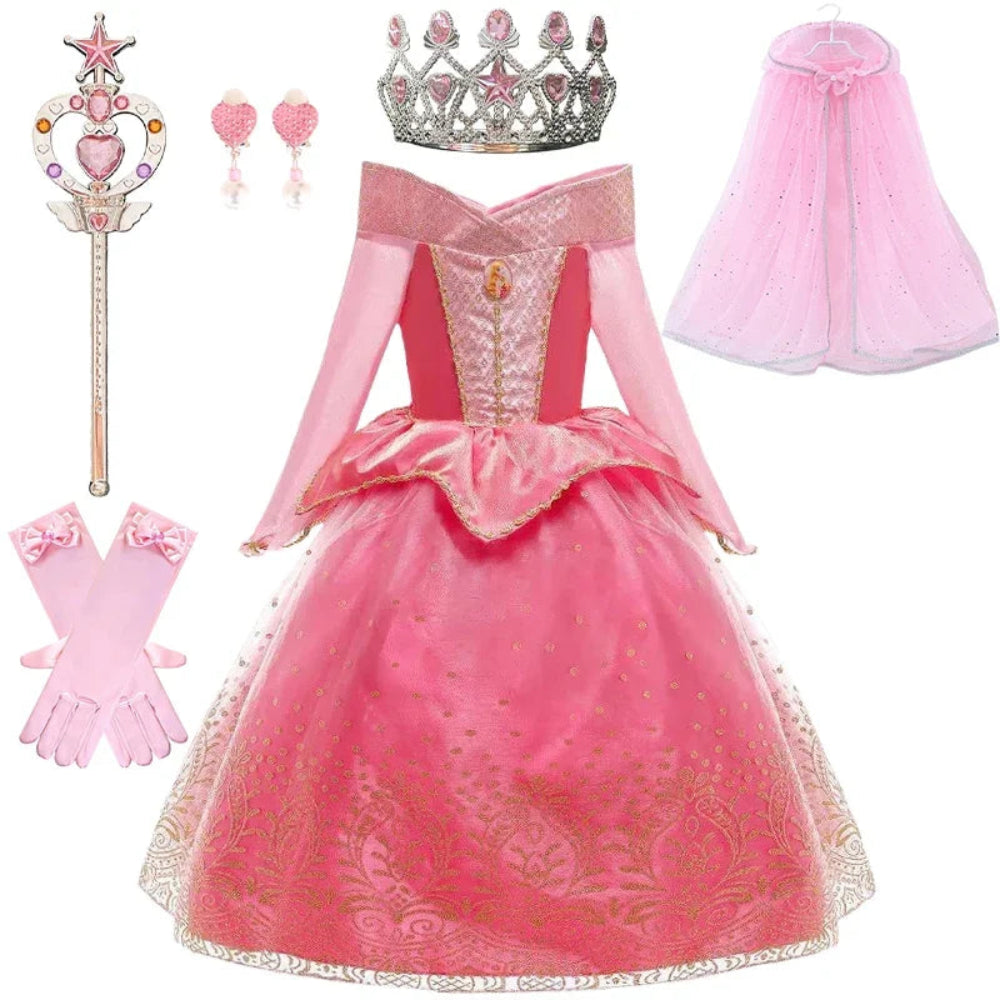 Costumi di Halloween Vestito da Principessa Accessori per Ragazze Festa