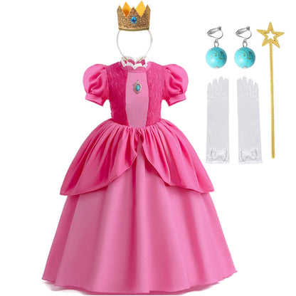 Halloween Costumes Princess Dress Set Dress Crown Accessories