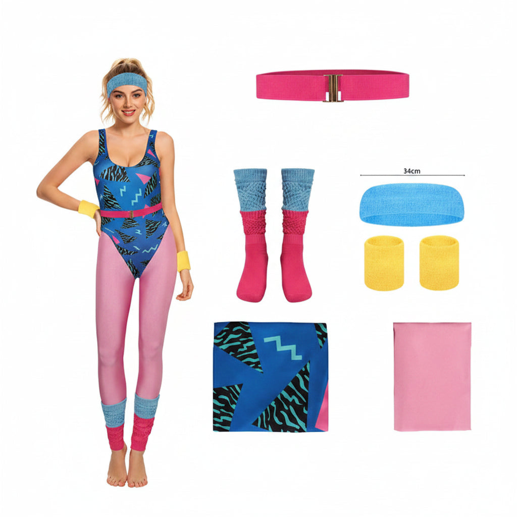 Costumi di Halloween Set Accessori Abbigliamento Neon per Allenamento
