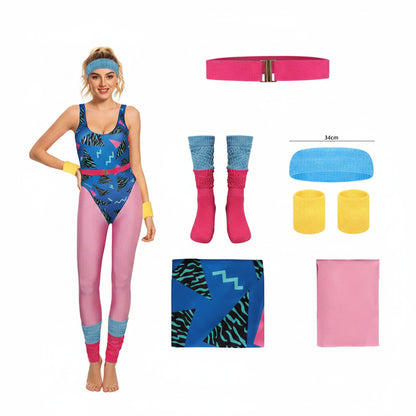 Costumi di Halloween Set Accessori Abbigliamento Neon per Allenamento